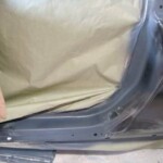Photographs of a 2014 Chevrolet Camaro that was in an accident and repaired by Elite Paint & Body Shop in West Palm Beach Florida